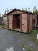 Хозяйственная постройка (хоз. блок+дровяник+туалет) 1070*3070 мм