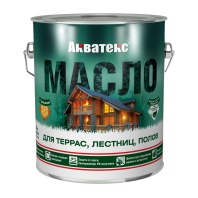 Масло для террас, лестниц, полов АКВАТЕКС Орех 2,5 л